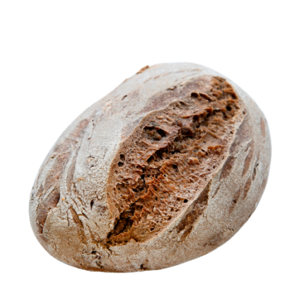 Pão de Sarraceno e Nozes com tons mais escuros