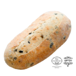 Pão de trigo com pedaços de azeitonas