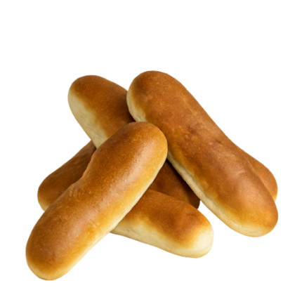 Vários pães de cachorro sobreposto