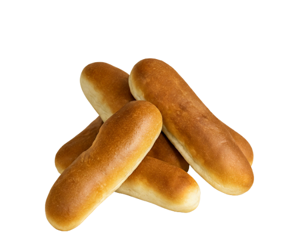Vários pães de cachorro sobreposto