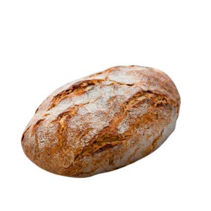 Pão de Centeio com crosta bem cozida e crocante