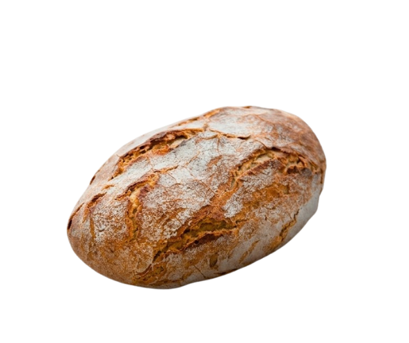 Pão de Centeio com crosta bem cozida e crocante