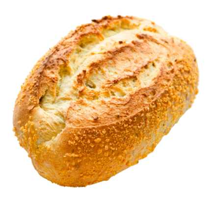 Pão de tons amarelados
