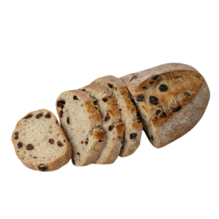 Pão de Passa fatiado