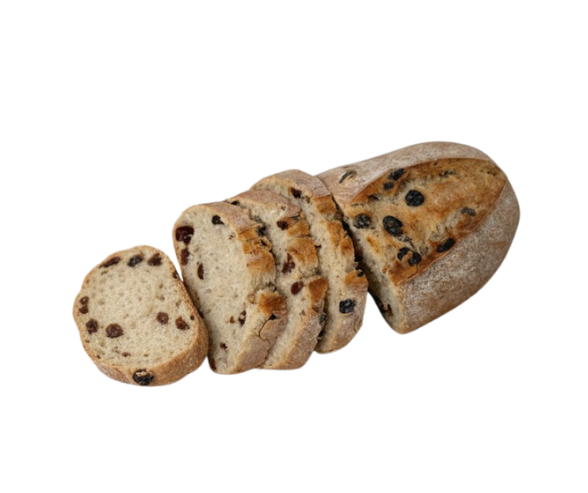 Pão de Passa fatiado