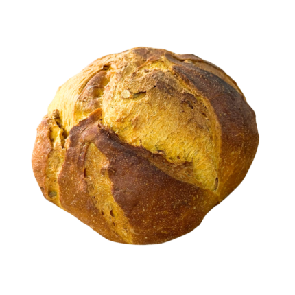 Pão de ABóbora com ma crosta rústica